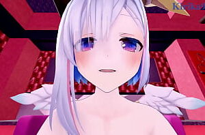 Amane Kanata and Tokoyami Towa intense sex. – Hololive VTuber POV Hentai